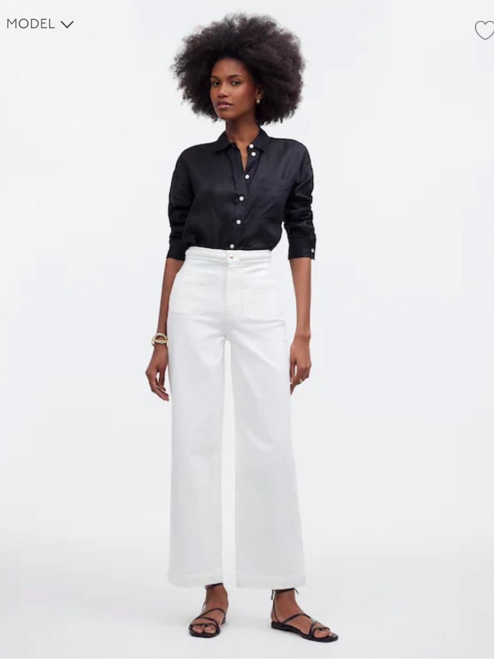 Madewell x Lisa Says Gah! The Perfect Vintage Wide-Leg Crop Jean